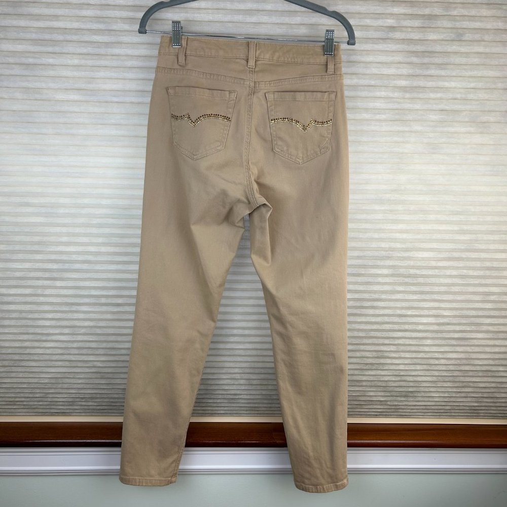 Jones New York Jeans Soho Ankle Tan Neutral Jeans Timeless Office Essential
